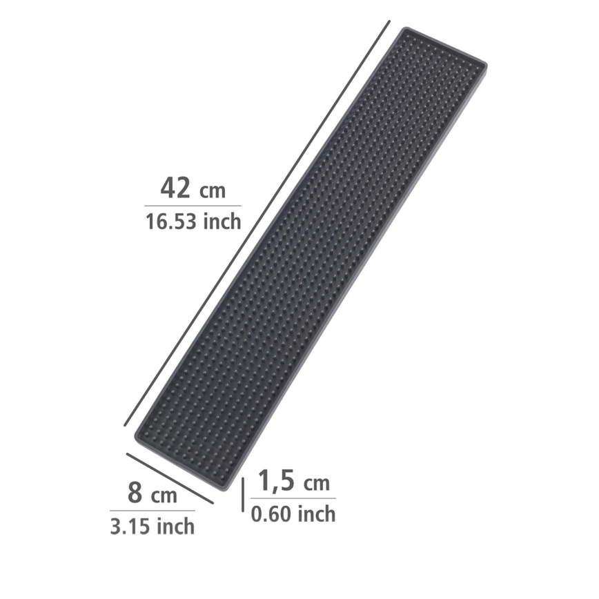 WENKO 54700100 - Avriningsmatta 42x8 cm svart