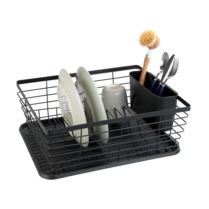 WENKO 54766100 - Diskställ BLACK OUTDOOR KITCHEN 36x30 cm svart/svart