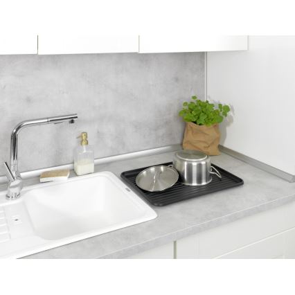 WENKO 54798100 - Diskavrinare AMY 42,5x31,5 cm svart