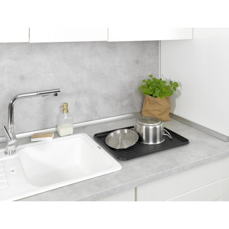 WENKO 54798100 - Diskavrinare AMY 42,5x31,5 cm svart