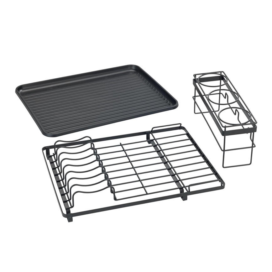 WENKO 54798100 - Diskavrinare AMY 42,5x31,5 cm svart