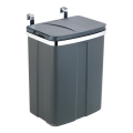WENKO 54903100 - Dörrmonterad korg 26x36,5 cm grå/silver