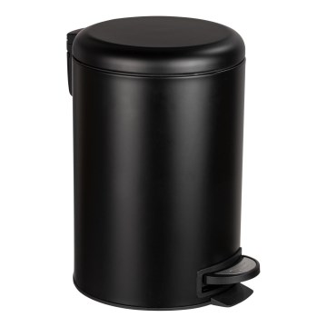 WENKO 54913100 - Papperskorg LEMAN 25x38 cm svart