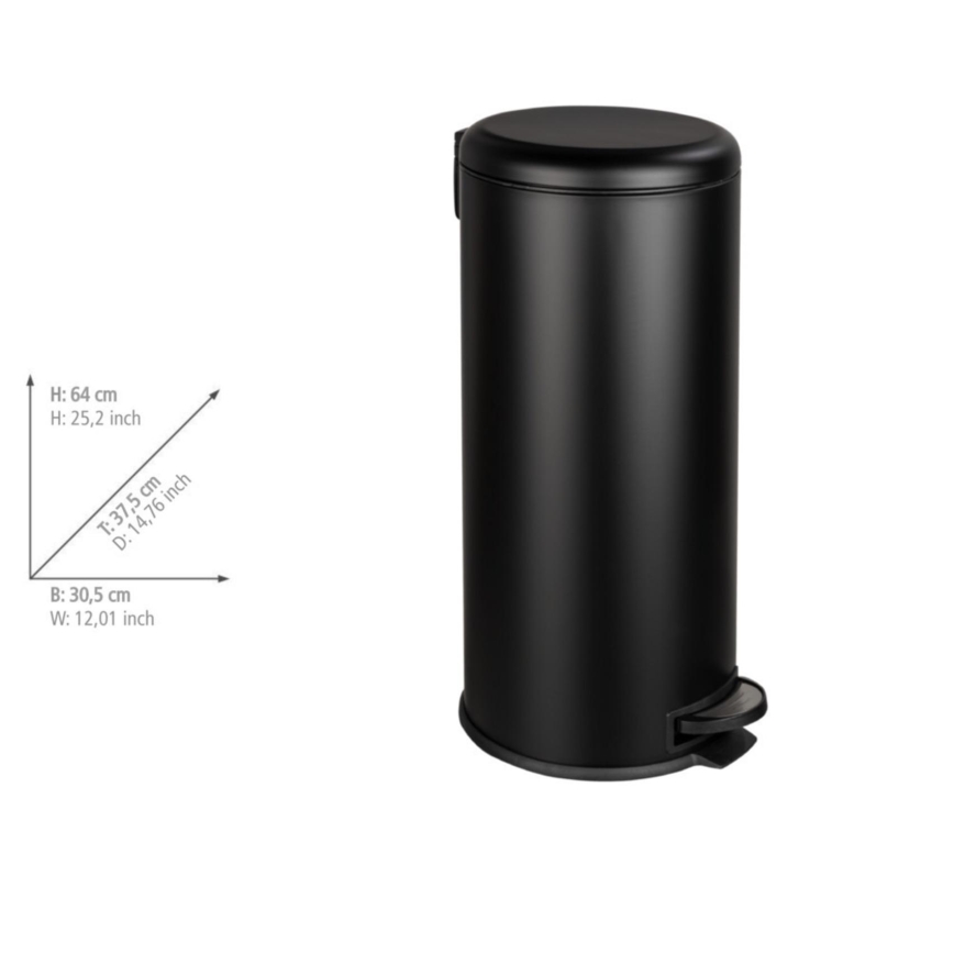 WENKO 54915100 - Korg LEMAN 30,5x64 cm svart