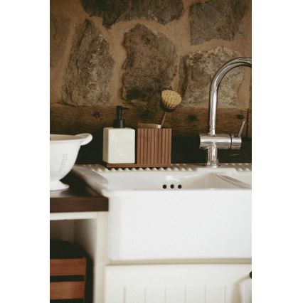 WENKO 54944100 - Tvåldispenser MERA 18,5x17 cm brun