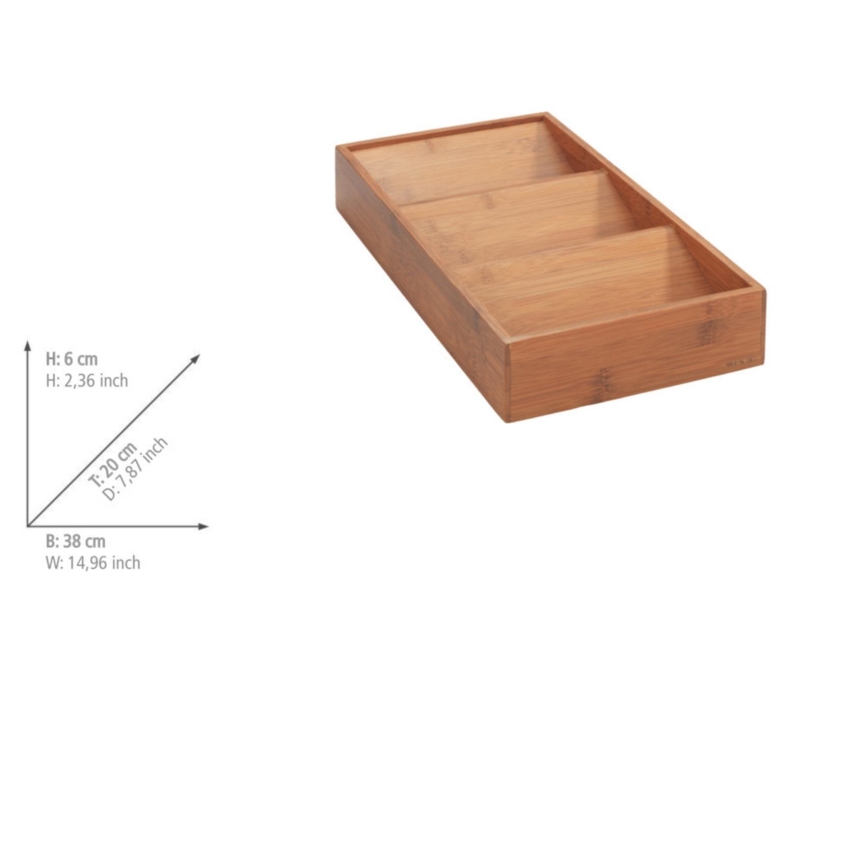 WENKO 54950100 - Kryddorganiserare ANNI 38 x 20 cm, brun