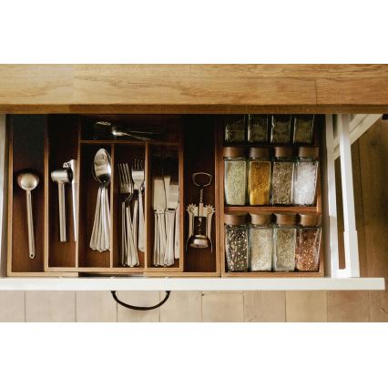 WENKO 54950100 - Kryddorganiserare ANNI 38 x 20 cm, brun