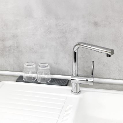 WENKO 54957100 - Droppskyddsmatta DAMON 30x8 cm grå