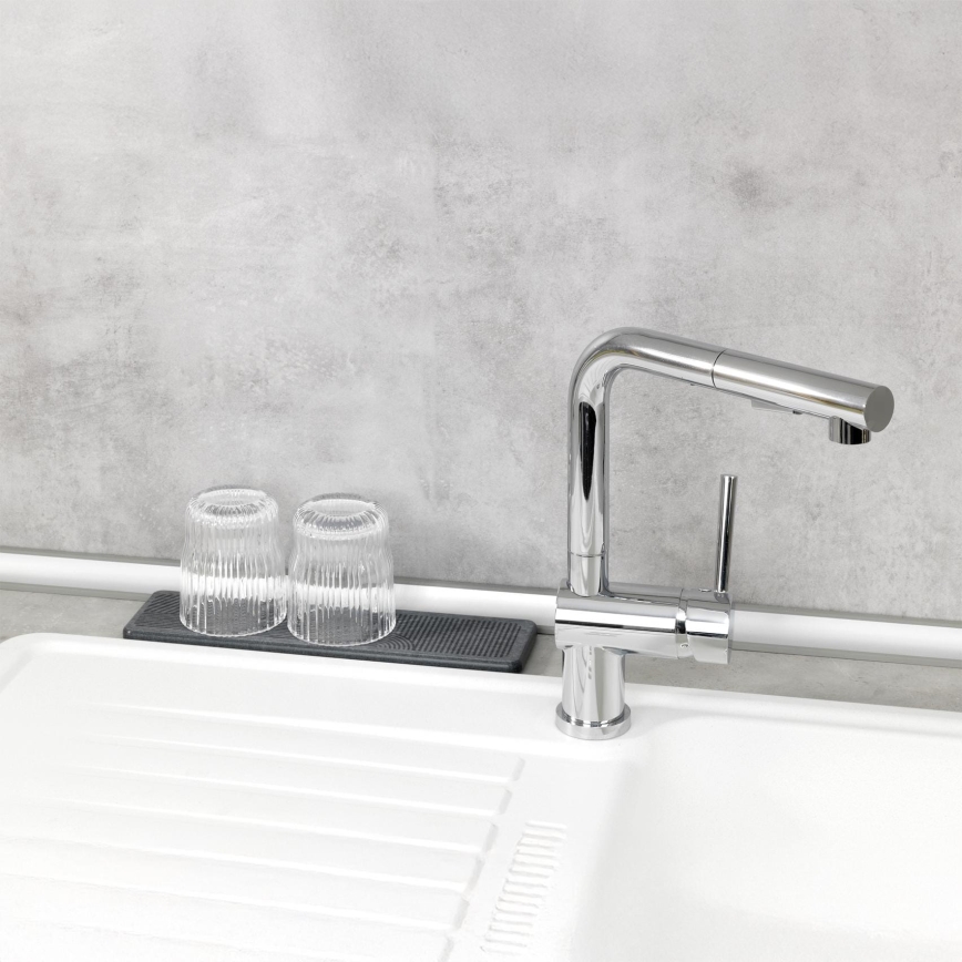 WENKO 54957100 - Droppskyddsmatta DAMON 30x8 cm grå