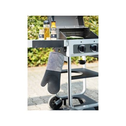 WENKO 55014100-Krok BLACK OUTDOOR KITCHEN 30x6,5 cm svart