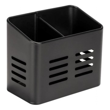WENKO 55024100-Bestickkorg BLACK OUTDOOR KITCHEN 16x13,5 cm svart