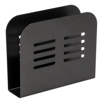 WENKO 55025100-Servetthållare BLACK OUTDOOR KITCHEN 15x12,5 cm svart
