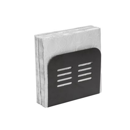 WENKO 55025100-Servetthållare BLACK OUTDOOR KITCHEN 15x12,5 cm svart