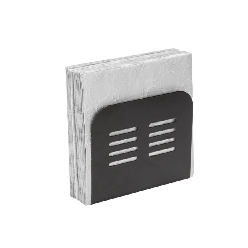 WENKO 55025100-Servetthållare BLACK OUTDOOR KITCHEN 15x12,5 cm svart