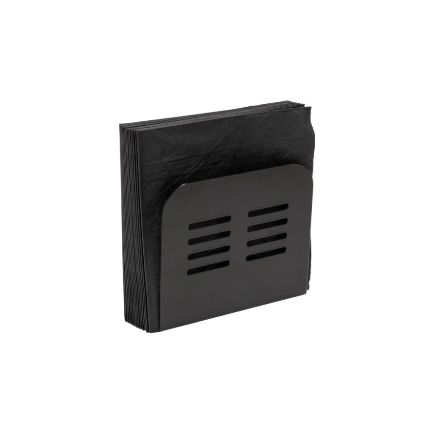 WENKO 55025100-Servetthållare BLACK OUTDOOR KITCHEN 15x12,5 cm svart