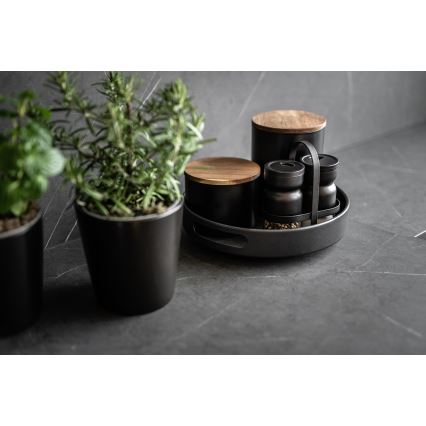 WENKO 55098100 - Bricka BLACK OUTDOOR KITCHEN 26x6 cm svart