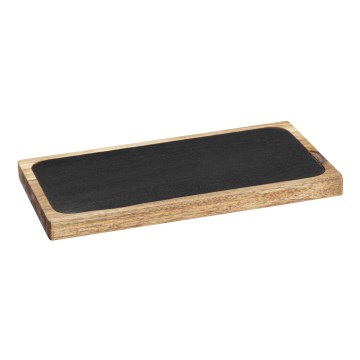 WENKO 55103100 - Skärbräda SVART UTOMHUSKÖK 30x15 cm brun/grå