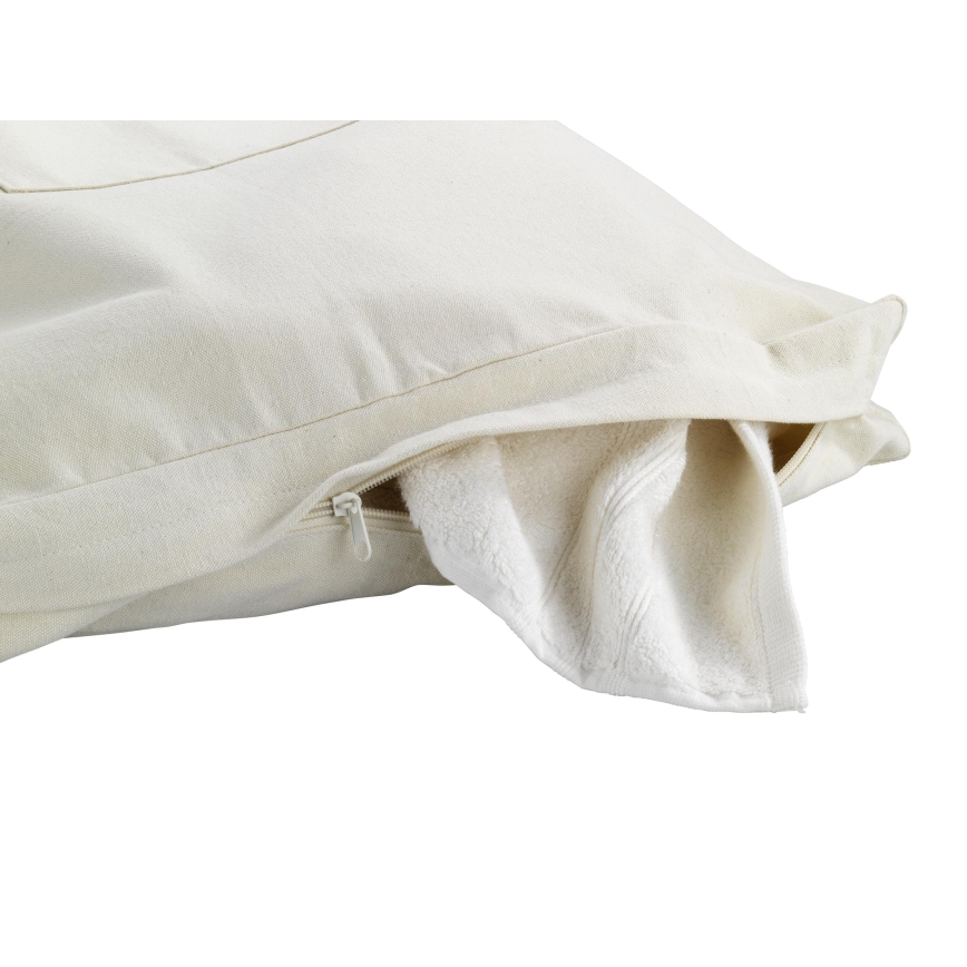 WENKO 62107100 - Tvättkorg CANGURO 52x81 cm beige/silver