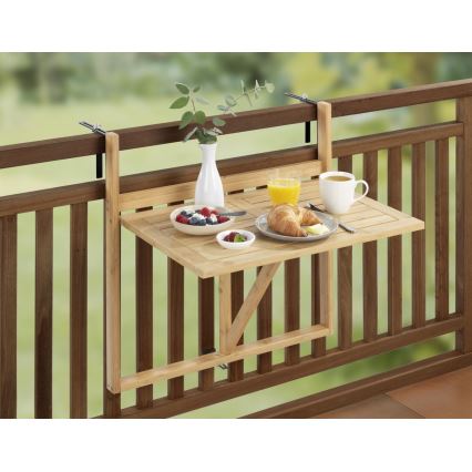 WENKO 69806800 - Bord WAIKIKI 64x65 cm vit/brun