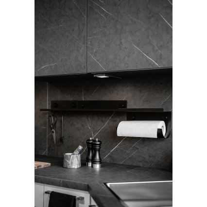 WENKO 71147800 - Hylla JET 25x7,5 cm svart