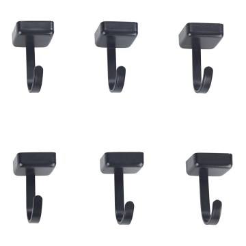 WENKO 71149800 - Krokar JET 2,2x3,9 cm svart/silver