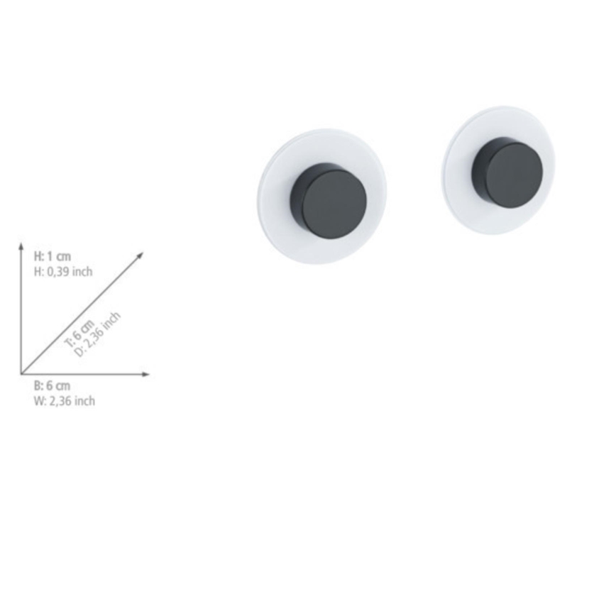 WENKO 71150800 – Adapter JET 6x1,5 cm svart/transparent