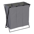 WENKO 71297800 - Tvättkorg TRIO 69x76 cm grå/svart