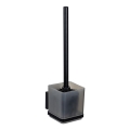 WENKO 71450800 - WC-set VACUUM-LOC QUADRO ED 9,5x37 cm svart