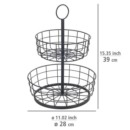 WENKO 88740800 - Korg LOFT 28x39 cm, svart