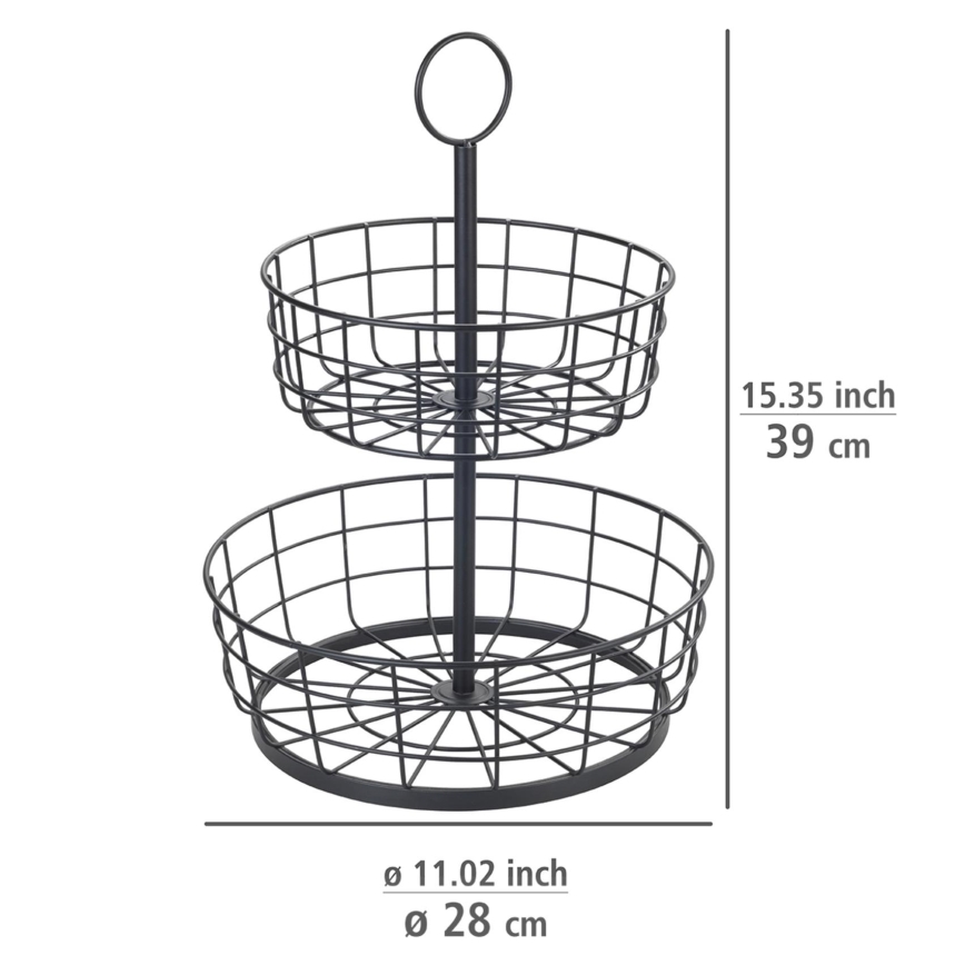 WENKO 88740800 - Korg LOFT 28x39 cm, svart