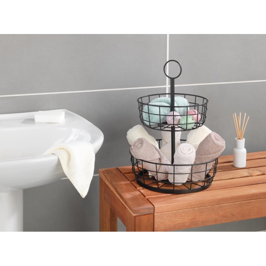 WENKO 88740800 - Korg LOFT 28x39 cm, svart