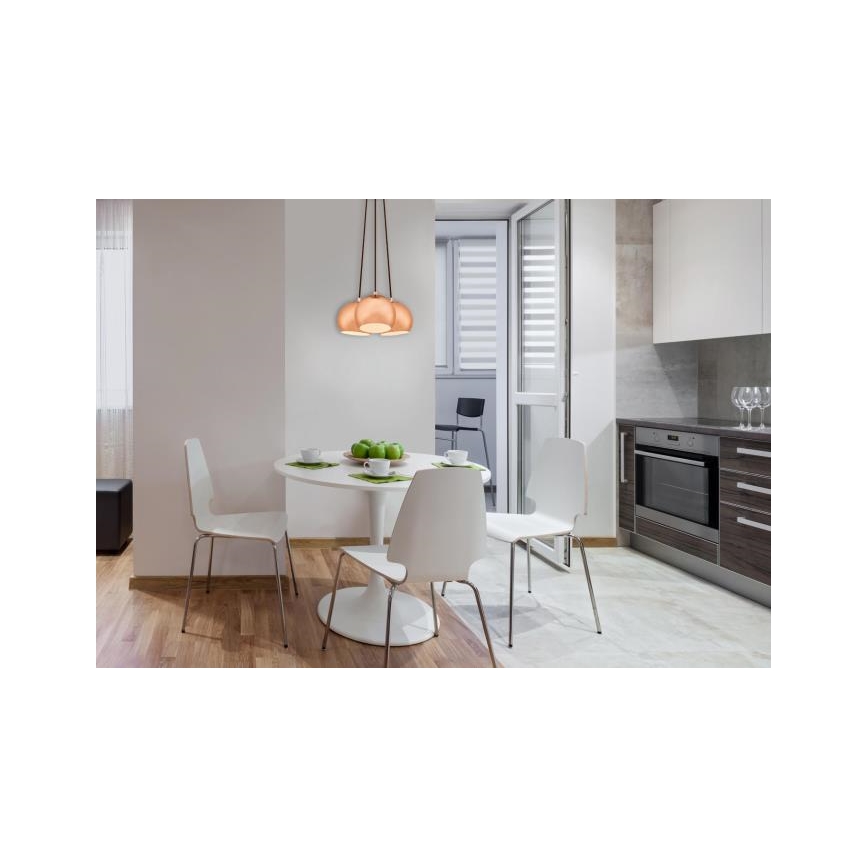 Westinghouse 6102040 - Ljuskrona med textilsladd CLUSTER 3xE27/60W/230V