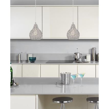 Westinghouse 6103740 - Takpendel på vajer KELCIE 1xE27/60W/230V Ø 18 cm