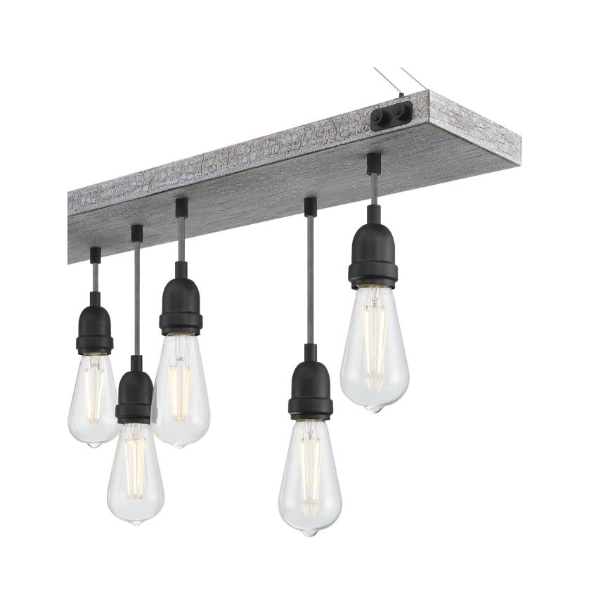 Westinghouse 6116440 - Ljuskrona med kedja ASHWOOD 7xE27/60W/230V