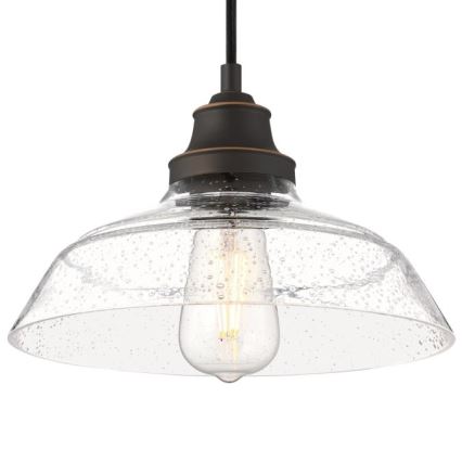 Westinghouse 6116640 - Takpendel på kabel IRON HILL 1xE27/60W/230V Ø 28 cm