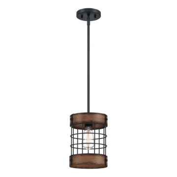 Westinghouse 61179 - Takpendel med sladd LANGSTON 1xE27/60W/230V Ø 19 cm barnwood