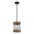 Westinghouse 61180 - Takpendel med sladd LANGSTON 1xE27/60W/230V Ø 19 cm furu