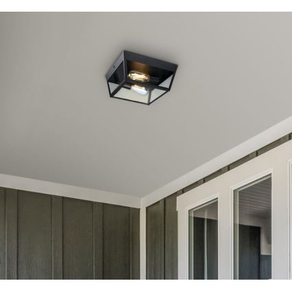 Westinghouse 61219 - Taklampa för utomhusbruk PETERSON 2xE27/40W/230V IP44