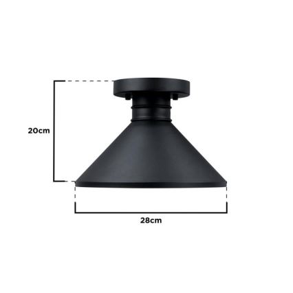 Westinghouse 61238 - Taklampa för utomhusbruk WALTER 1xE27/60W/230V IP44