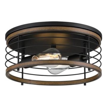 Westinghouse 61250 - Taklampa ACKTON 2xE27/60W/230V barnwood