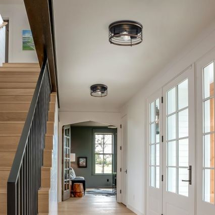 Westinghouse 61250 - Taklampa ACKTON 2xE27/60W/230V barnwood