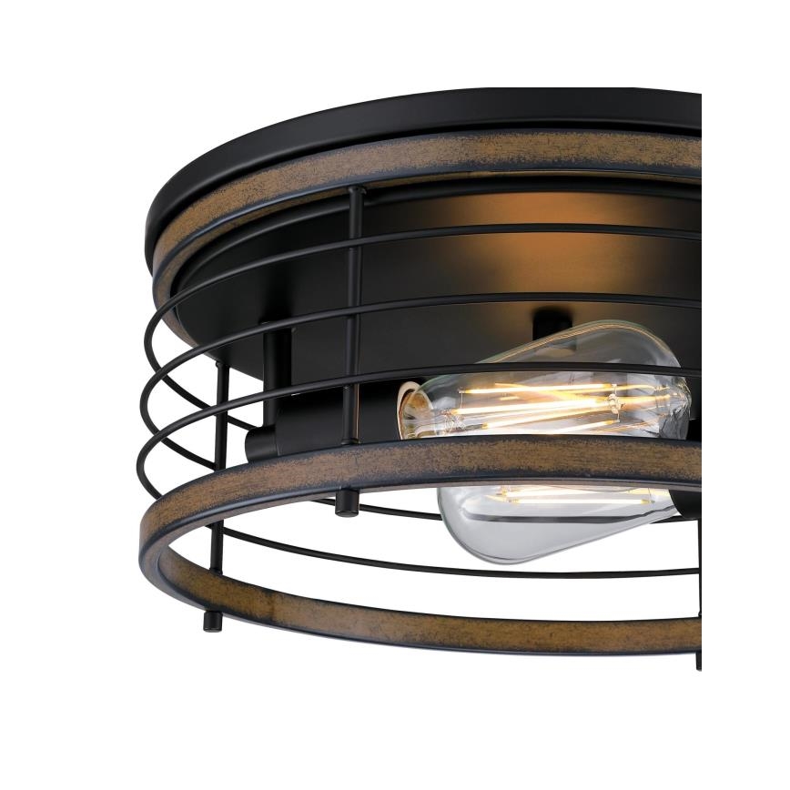 Westinghouse 61250 - Taklampa ACKTON 2xE27/60W/230V barnwood