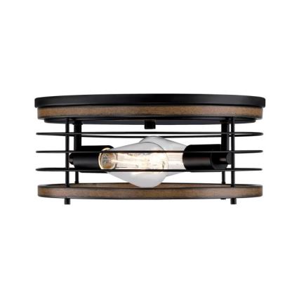 Westinghouse 61250 - Taklampa ACKTON 2xE27/60W/230V barnwood