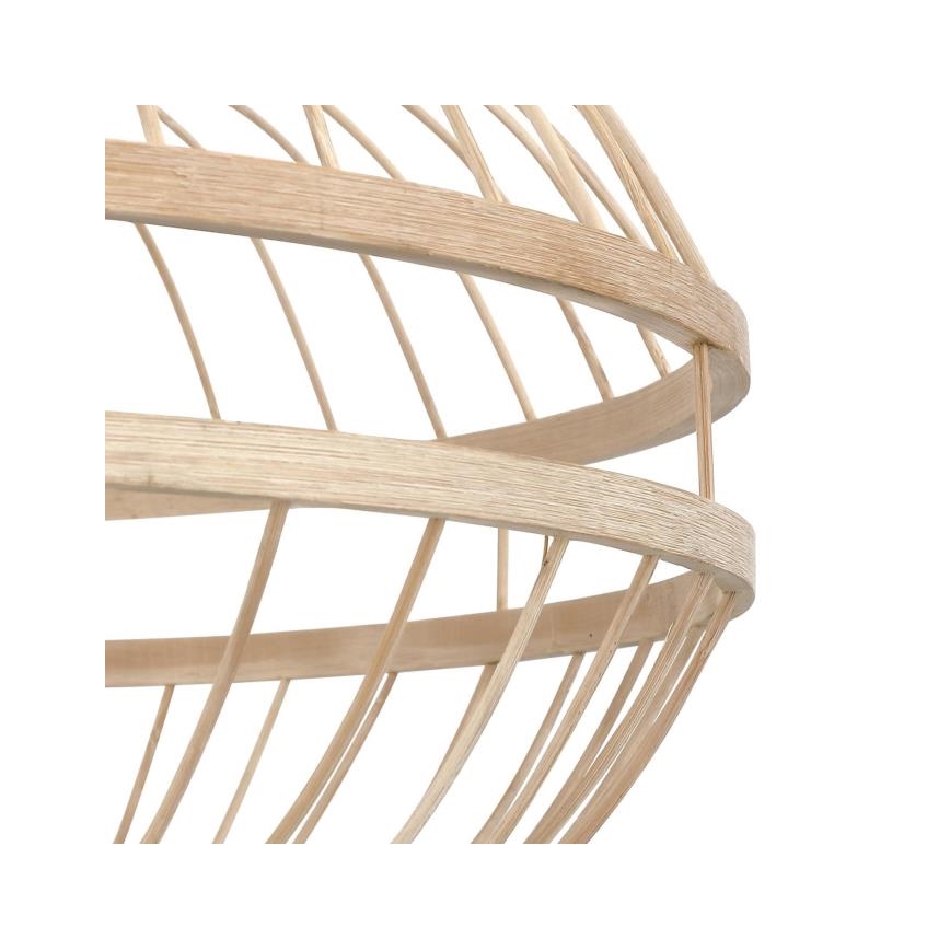 Westinghouse 61255 - Ljuskrona med textilsladd TULCEA 1xE27/60W/230V bambu