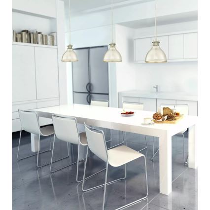 Westinghouse 6326940 - Taklampa på stång MORRISON 1xE27/60W/230V Ø 31 cm