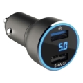 Winner Group - Billaddare med en display 2xUSB-A Power Delivery 30W svart