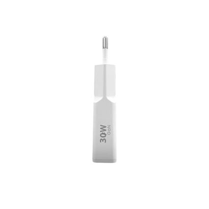 Winner Group - GaN-laddadapter 1x USB-A + 1x USB-C, 30 W, vit