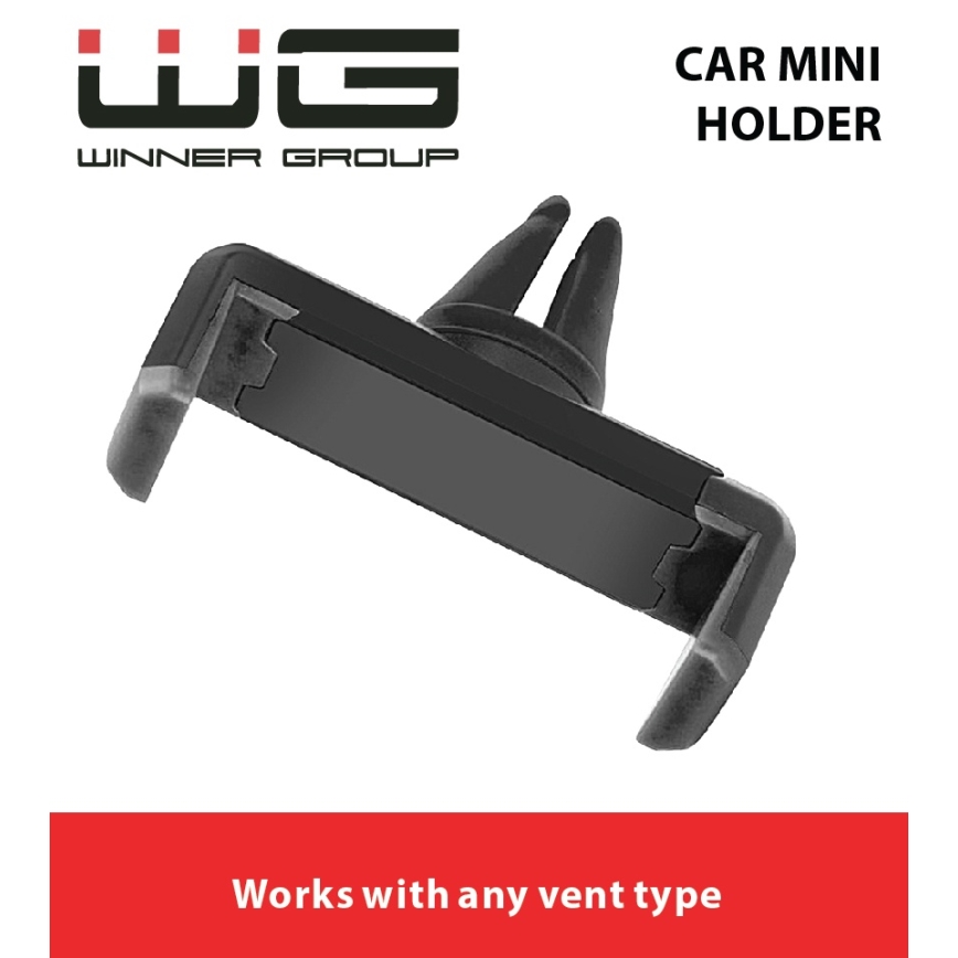 Winner Group - Justerbar mobilhållare för bil, svart