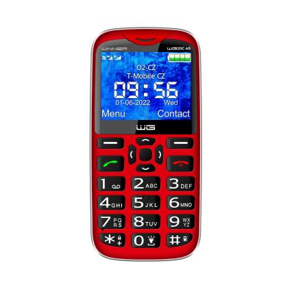 Winner Group - Mobiltelefon för seniorer 1600 mAh röd