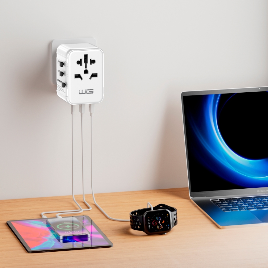 Winner Group - Reseadapter för snabbladdning Power Delivery 20W vit